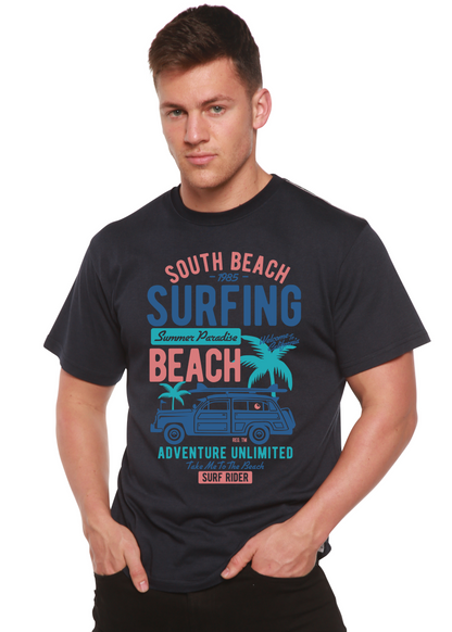 South Beach Spun Bamboo® Men's Bamboo Viscose/Organic Cotton Short Sleeve Graphic T-Shirt