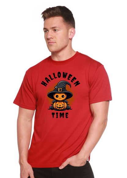 Halloween Time Unisex Bamboo Viscose/Organic Cotton Short Sleeve Graphic T-Shirt