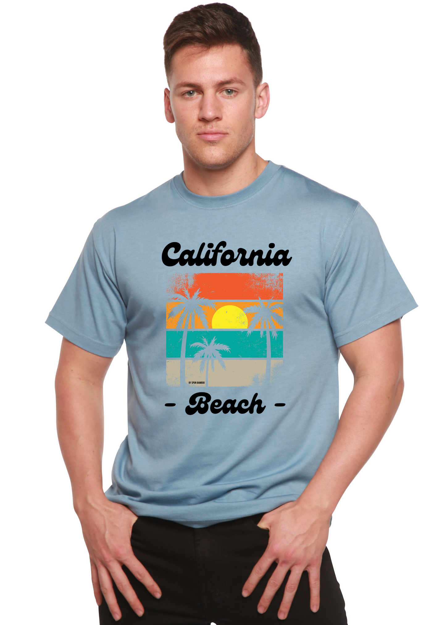 California Beach Unisex Bamboo Viscose/Organic Cotton Short Sleeve Graphic T-Shirt
