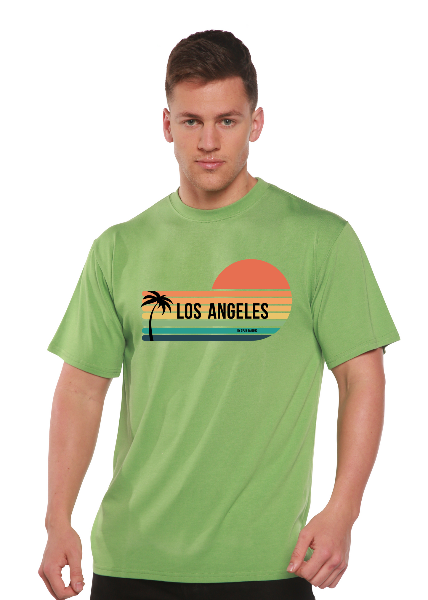 Los Angeles Spun Bamboo Unisex Bamboo Viscose/Organic Cotton Short Sleeve Graphic T-Shirt
