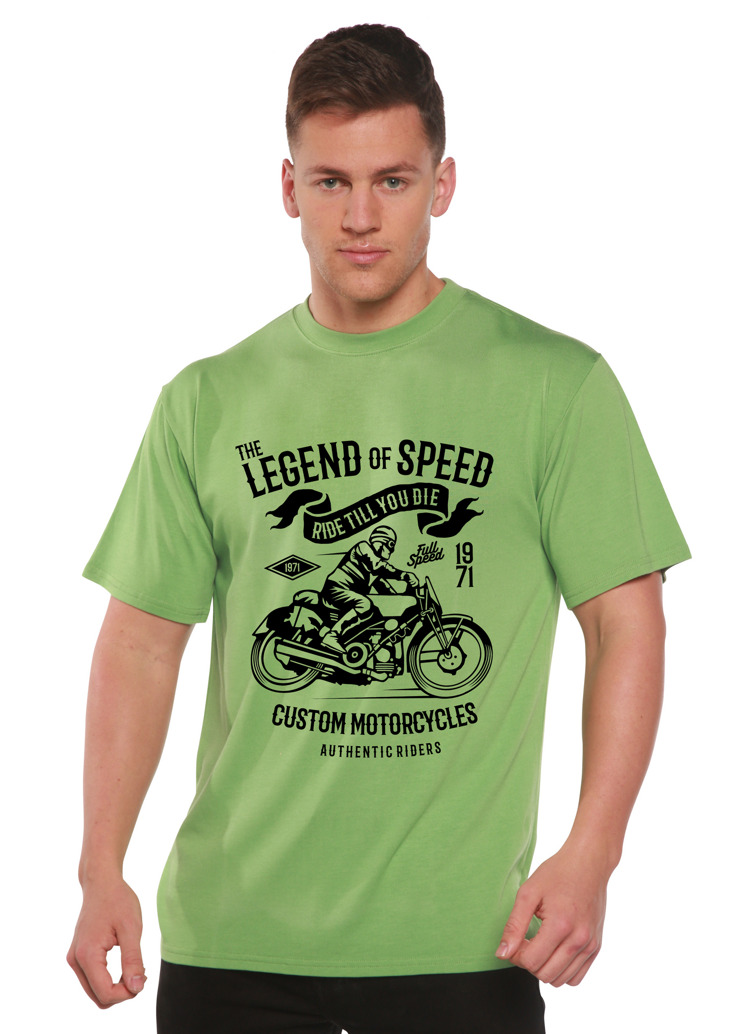 The Legend of Speed Spun Bamboo® Men's Bamboo Viscose/Organic Cotton Short Sleeve Graphic T-Shirt