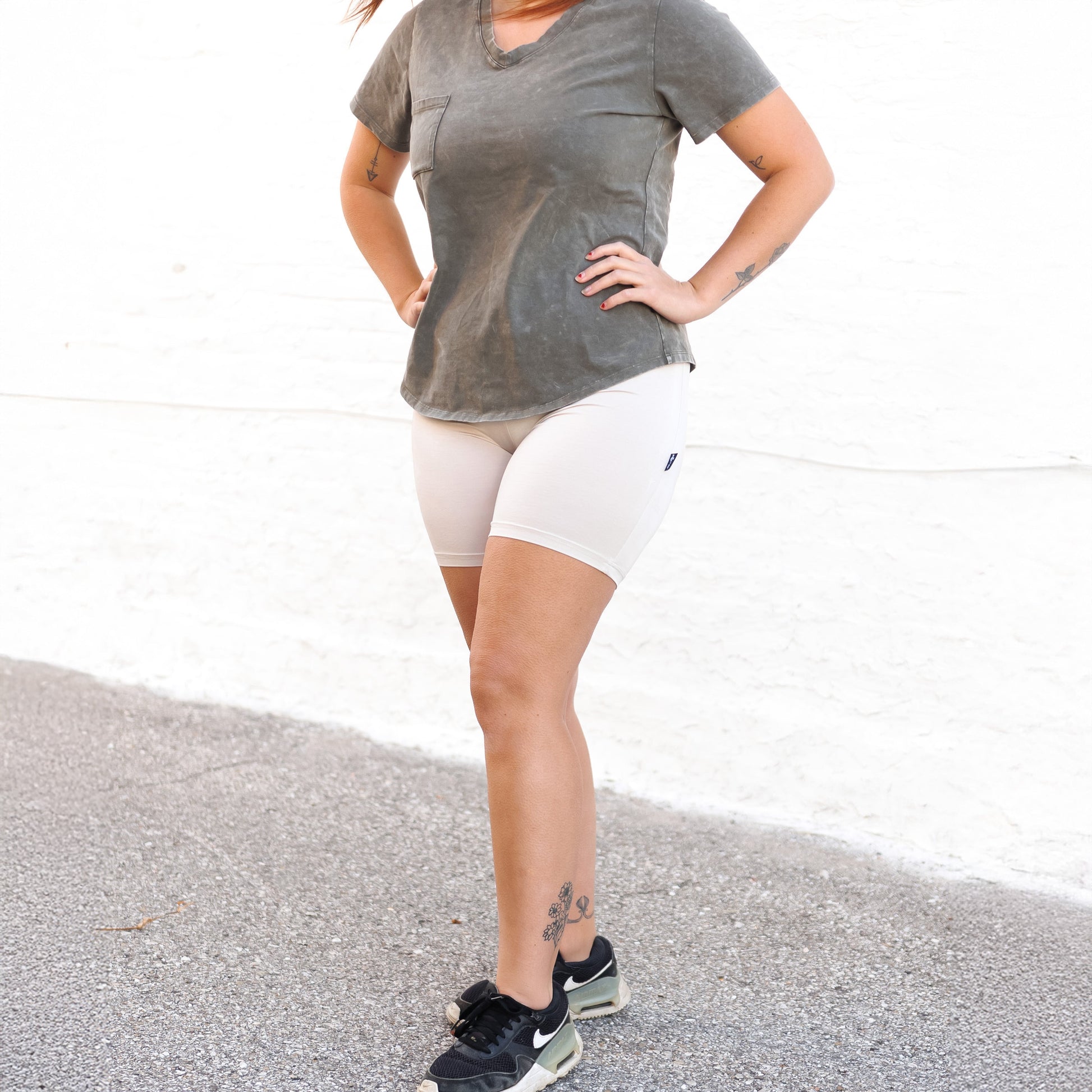 BIKER SHORTS- 3 Pack- Chris Camo, Moss + Clay - The Avenue44