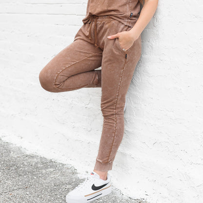 MAMA JOGGERS- Bark Snow Wash - The Avenue44
