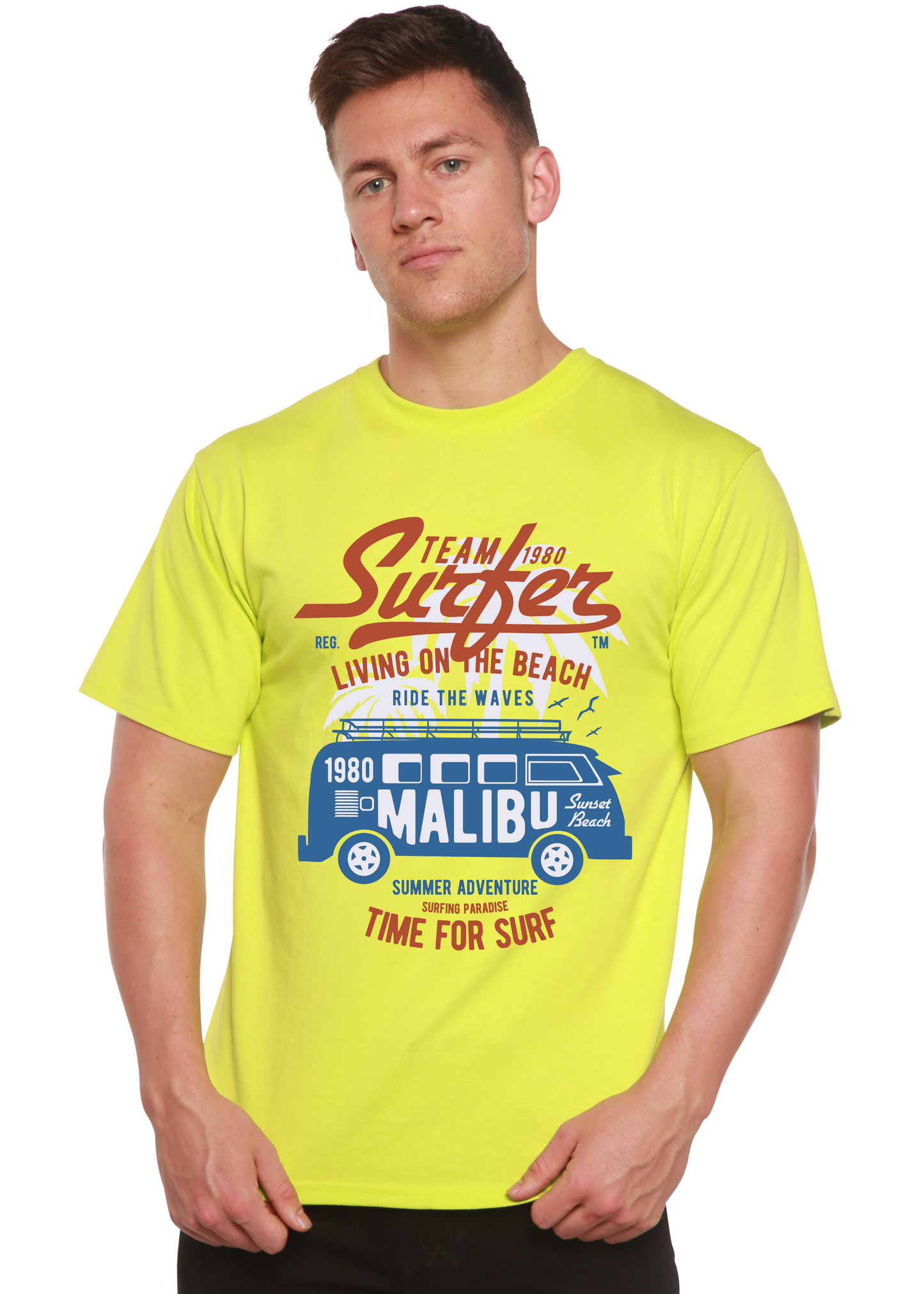 Team Surfer Spun Bamboo® Men's Bamboo Viscose/Organic Cotton Short Sleeve Graphic T-Shirt