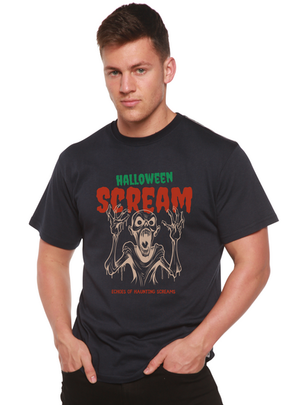 Halloween Scream Men's Bamboo Viscose/Organic Cotton Short Sleeve Graphic T-Shirt
