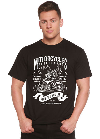 Motorcycles Men's Bamboo Viscose/Organic Cotton Short Sleeve Graphic T-Shirt