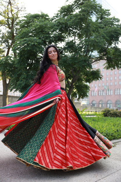 Aira Multi Color Full Flare Chaniya Choli