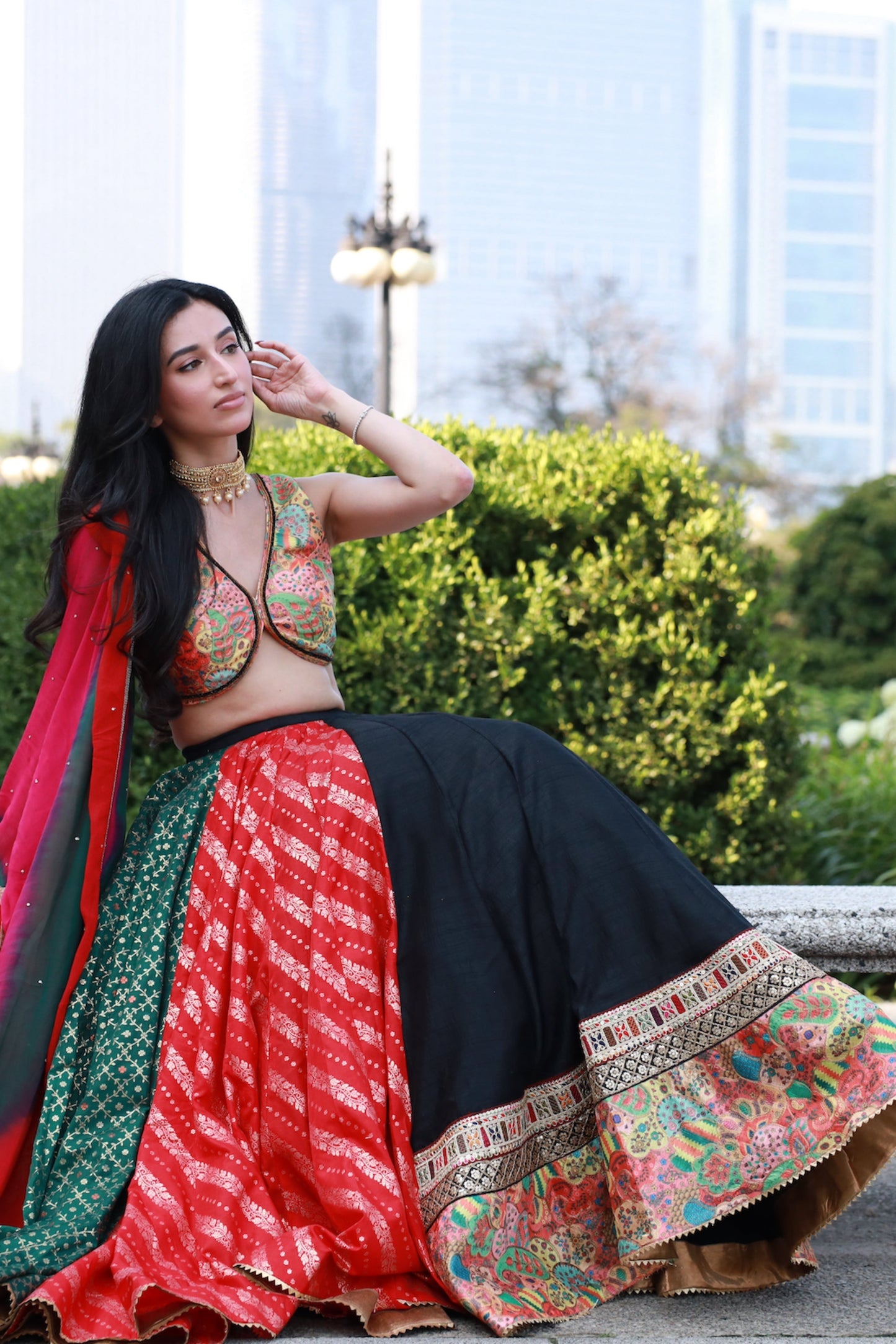 Aira Multi Color Full Flare Chaniya Choli
