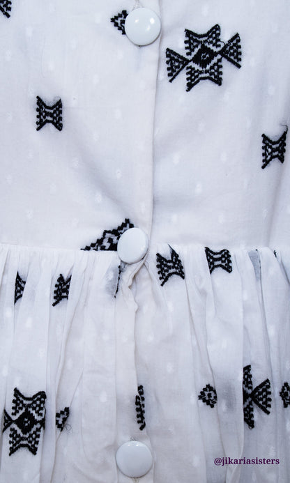 Arwen White Midi Dress