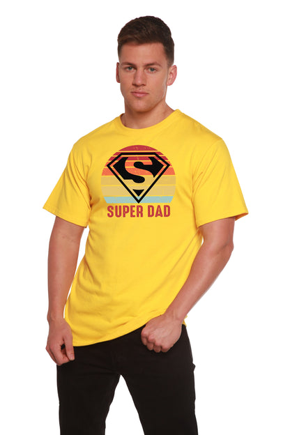 Super Dad Men's Bamboo Viscose/Organic Cotton Short Sleeve Graphic T-Shirt