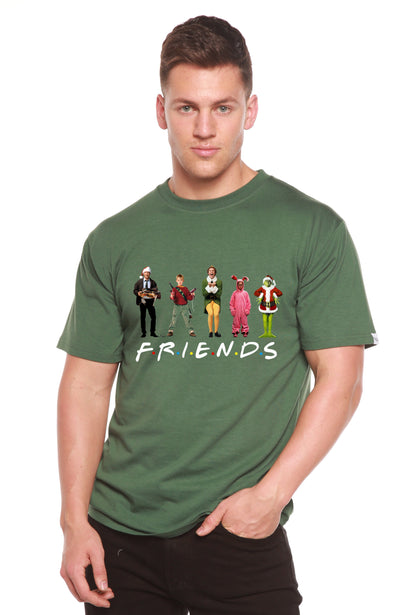 Funny Christmas Movies Printed Men's Bamboo T-Shirt