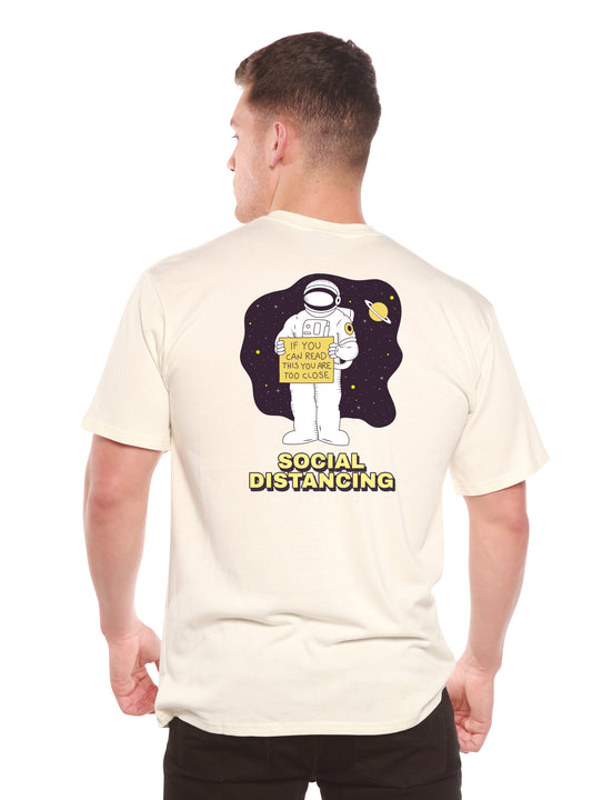 Social Distancing Men's Bamboo Short Sleeve Printed T-Shirt