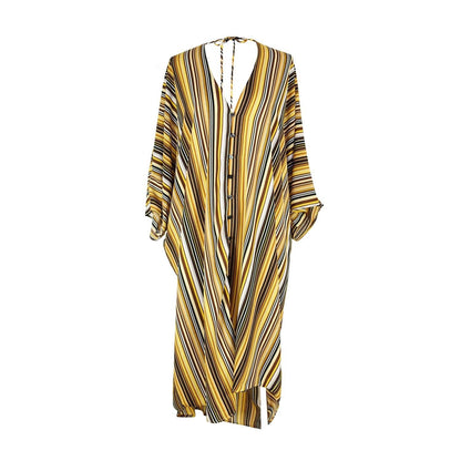 Bank Striped Tunic Caftan Set