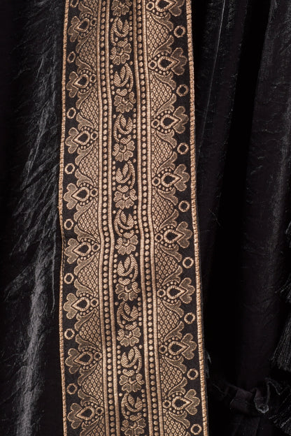 Ciara Black Tiered Lehenga Choli Set