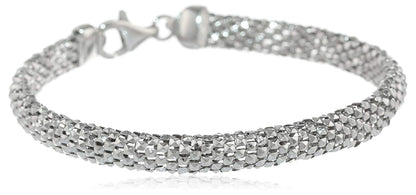 Sterling Silver Minimalist Popcorn Bracelet - The Avenue44