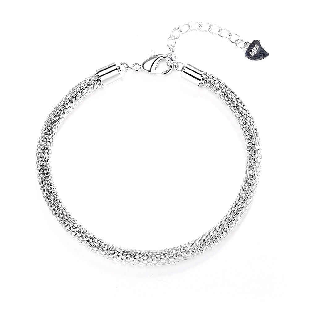 Sterling Silver Minimalist Popcorn Bracelet - The Avenue44