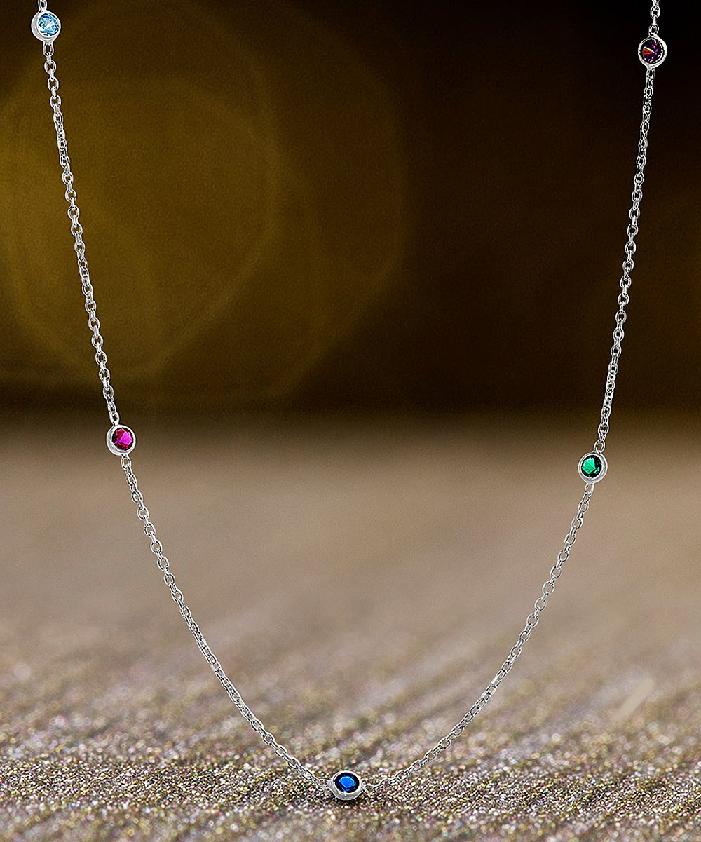 Sterling Silver Swarovski Crystal Diamond by the Yard Necklace - The Avenue44