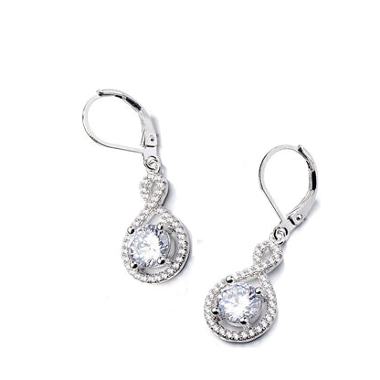 18K Gold Infinity Leverback earrings - The Avenue44