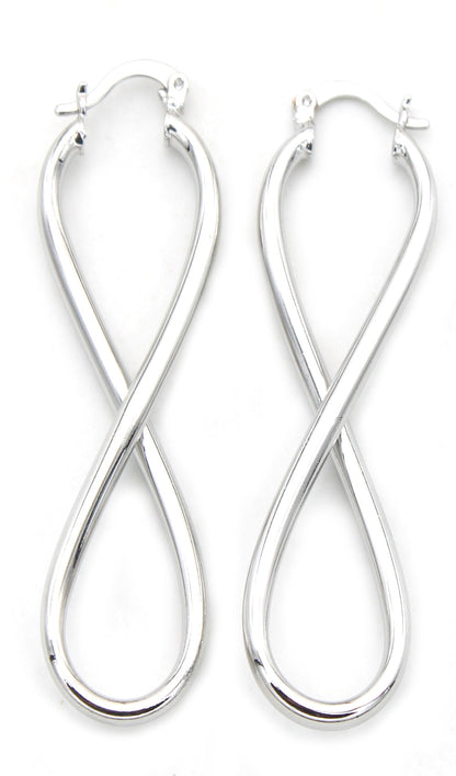 Infinity Figure 8 Drop Earrings in 18K Gold - The Avenue44