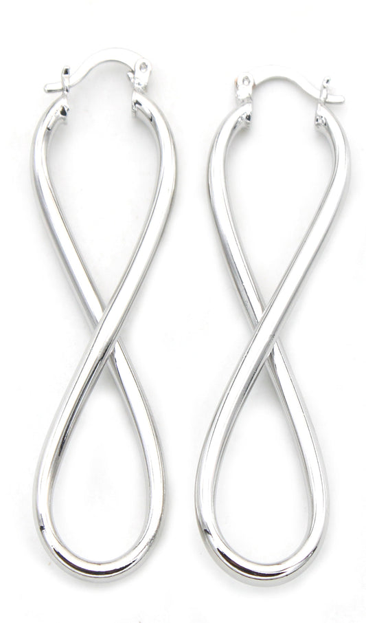 Infinity Figure 8 Drop Earrings in 18K Gold - The Avenue44