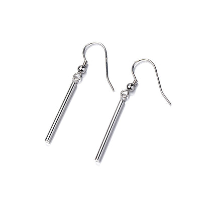 18K Rose Gold over Sterling Silver Bar Earrings - The Avenue44