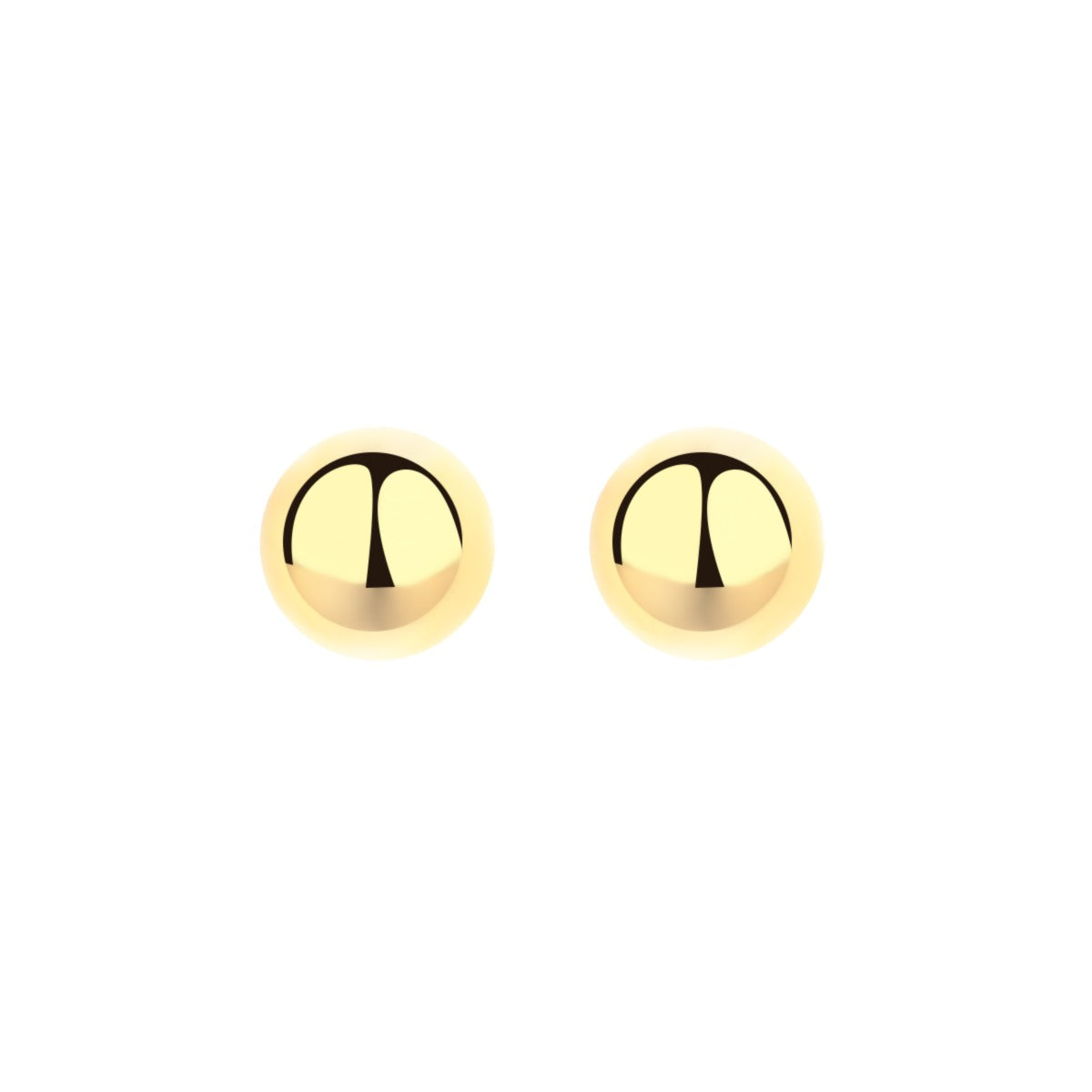 Amy and Annette 14K Gold Ball Stud Earrings - The Avenue44
