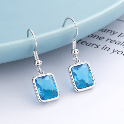 Sterling Silver Swarovski Crystal Drop and Dangle Earrings - The Avenue44