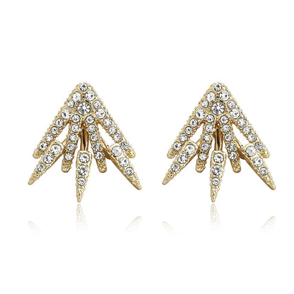 18K Gold Centauri Ear Jackets with crystals from Swarovski - The Avenue44
