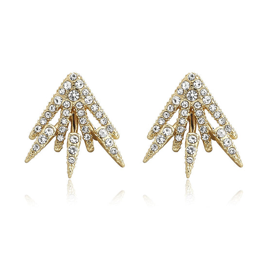 18K Gold Centauri Ear Jackets with crystals from Swarovski - The Avenue44