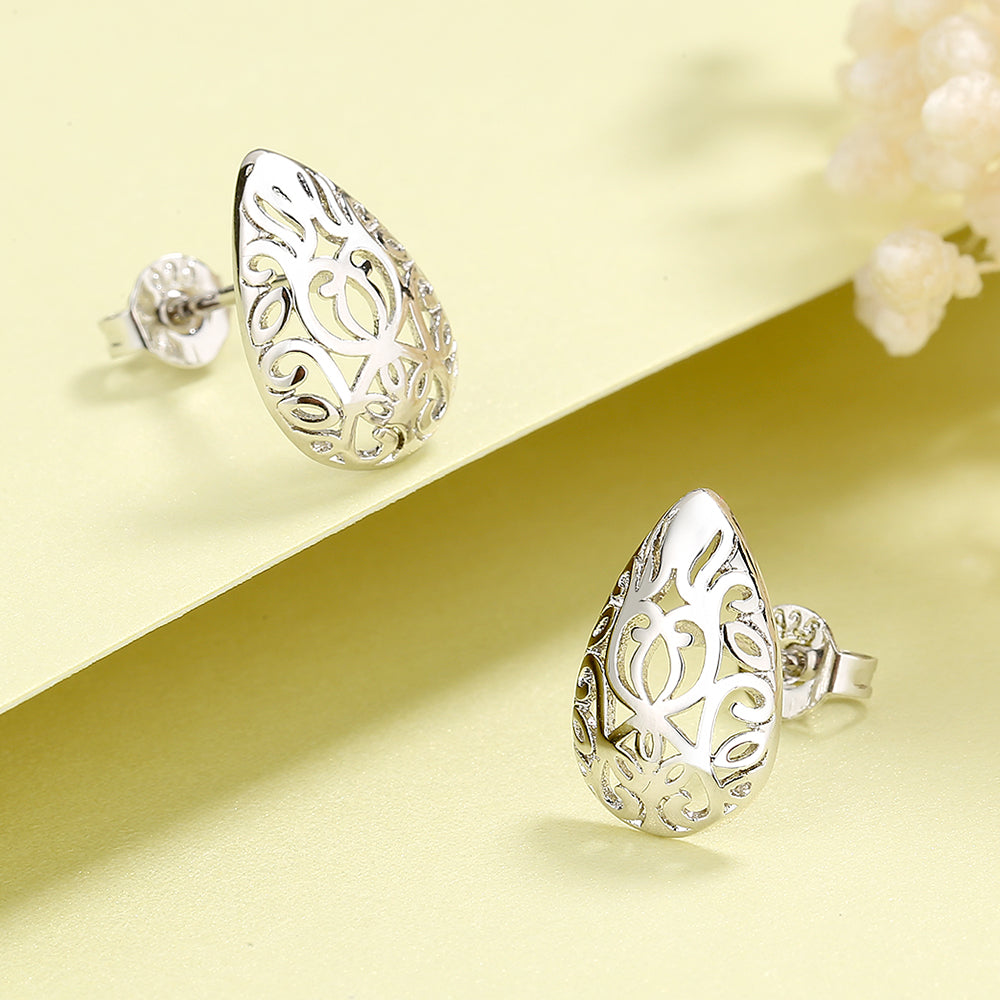 Sterling Silver Artisan filigree Boho Earrings - The Avenue44