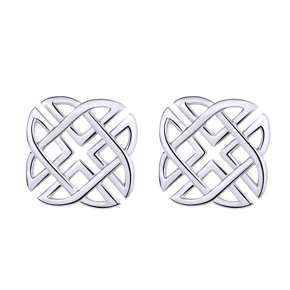 Sterling Silver Celtic Stud Earrings - The Avenue44