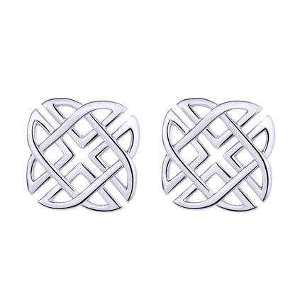 Sterling Silver Celtic Stud Earrings - The Avenue44