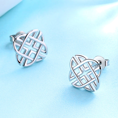 Sterling Silver Celtic Stud Earrings - The Avenue44