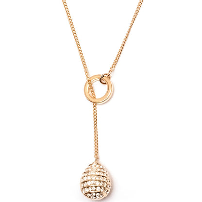 18K Gold Filled Lariat Pendant Necklace - The Avenue44