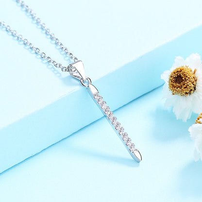 Sterling Silver Spike Necklace with crystals from Swarovski - The Avenue44