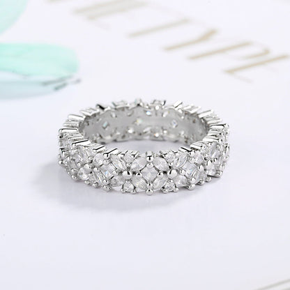 Sterling Silver Marquise-Cut Flower Ring With crystals from Swarovski - The Avenue44