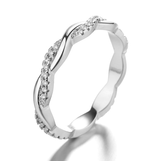 18k Gold or Sterling Silver Crossover Ring - The Avenue44