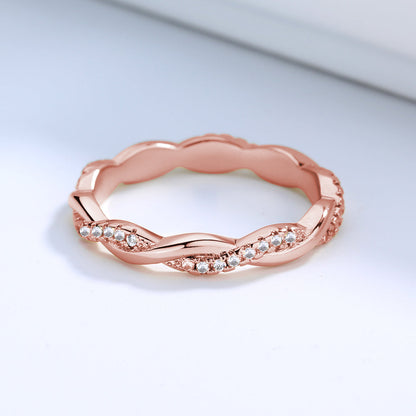 18k Gold or Sterling Silver Crossover Ring - The Avenue44