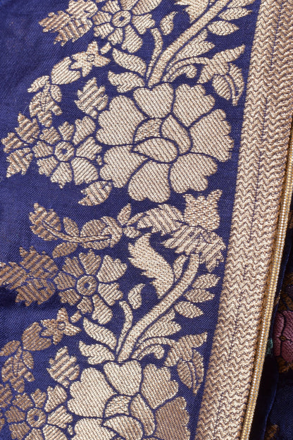 Duna Brownish Gold Tiered Lehenga Choli Set