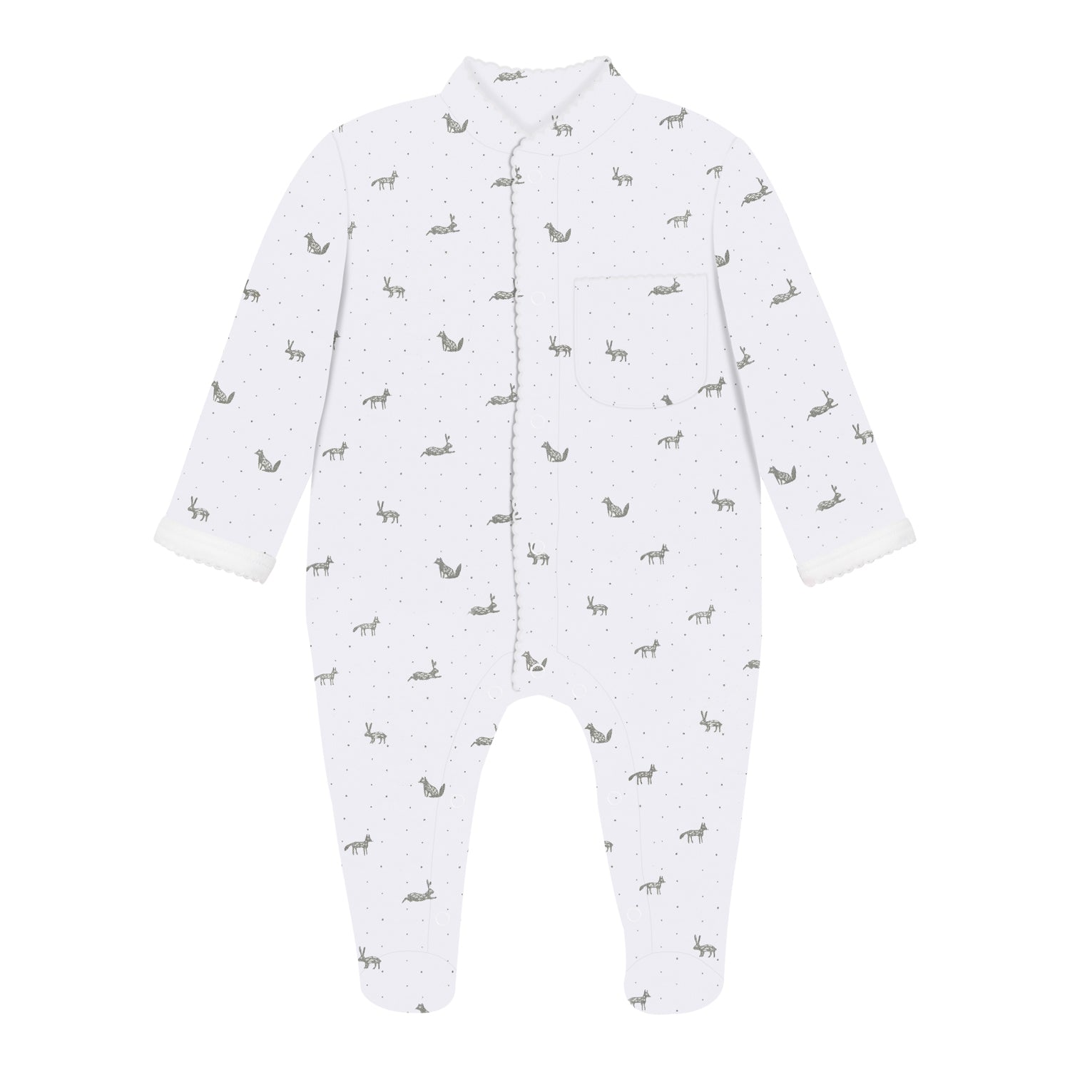 Little Gray Rabbits Pima Baby Pajama - The Avenue44