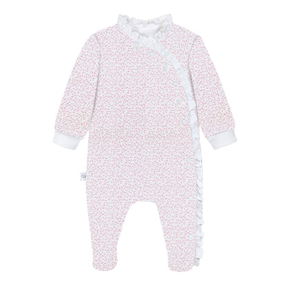 Pink Leaves Pima Baby Pajama - The Avenue44