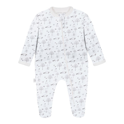 Gray Raccoon Pima Baby Pajama - The Avenue44