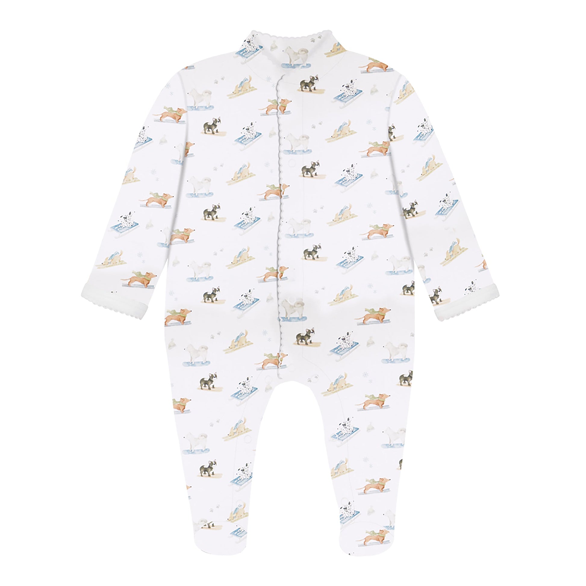 Ski Pups Boy Pima Baby Pajama - The Avenue44