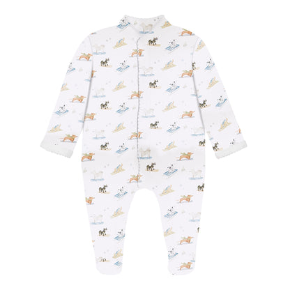 Ski Pups Boy Pima Baby Pajama - The Avenue44