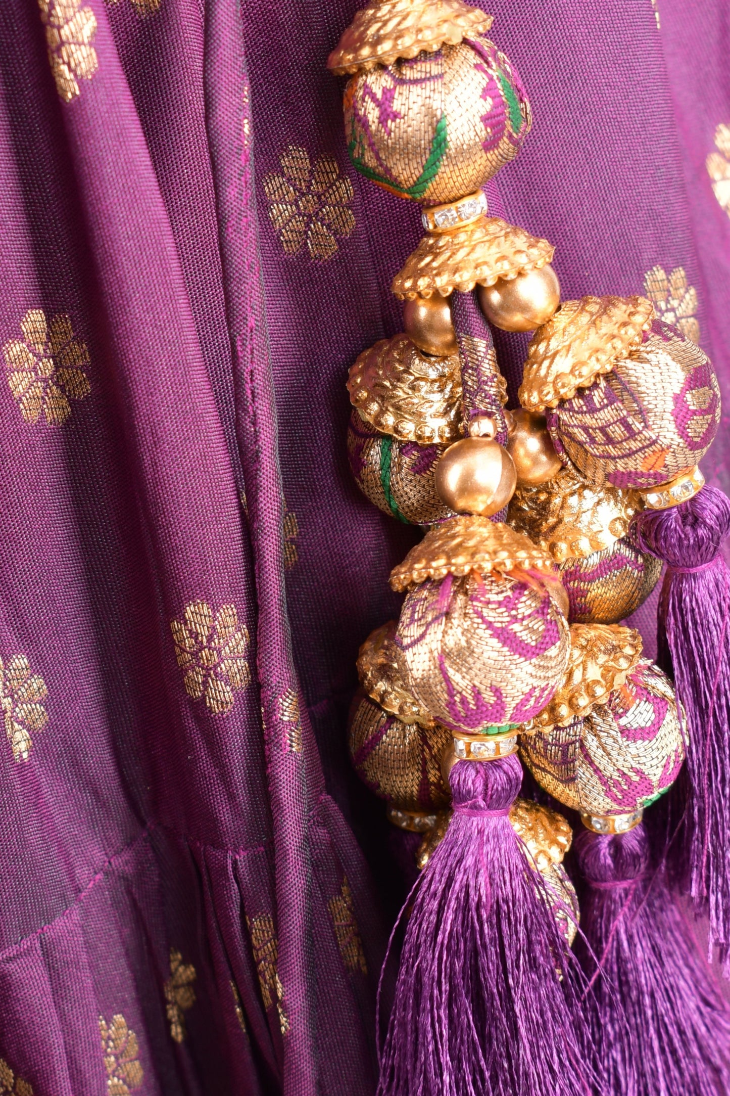 Elina Wine Full Flare Chaniya choli with Hand Embroidered Blouse