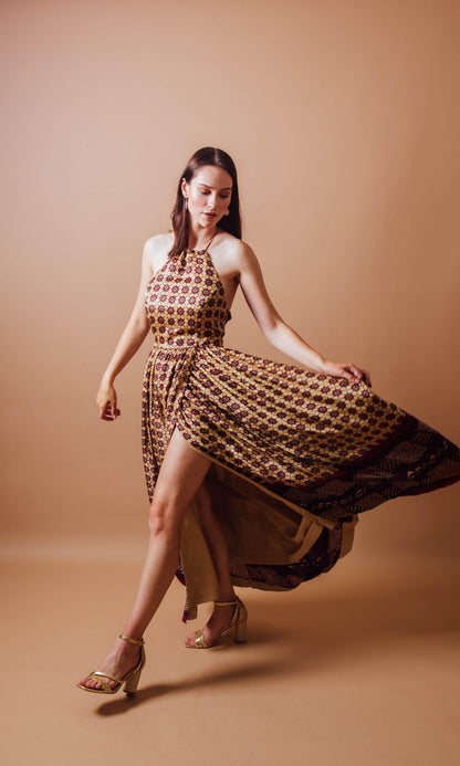 Ema Long Dress with Slit