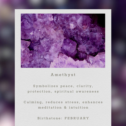 Amethyst Halo Necklace