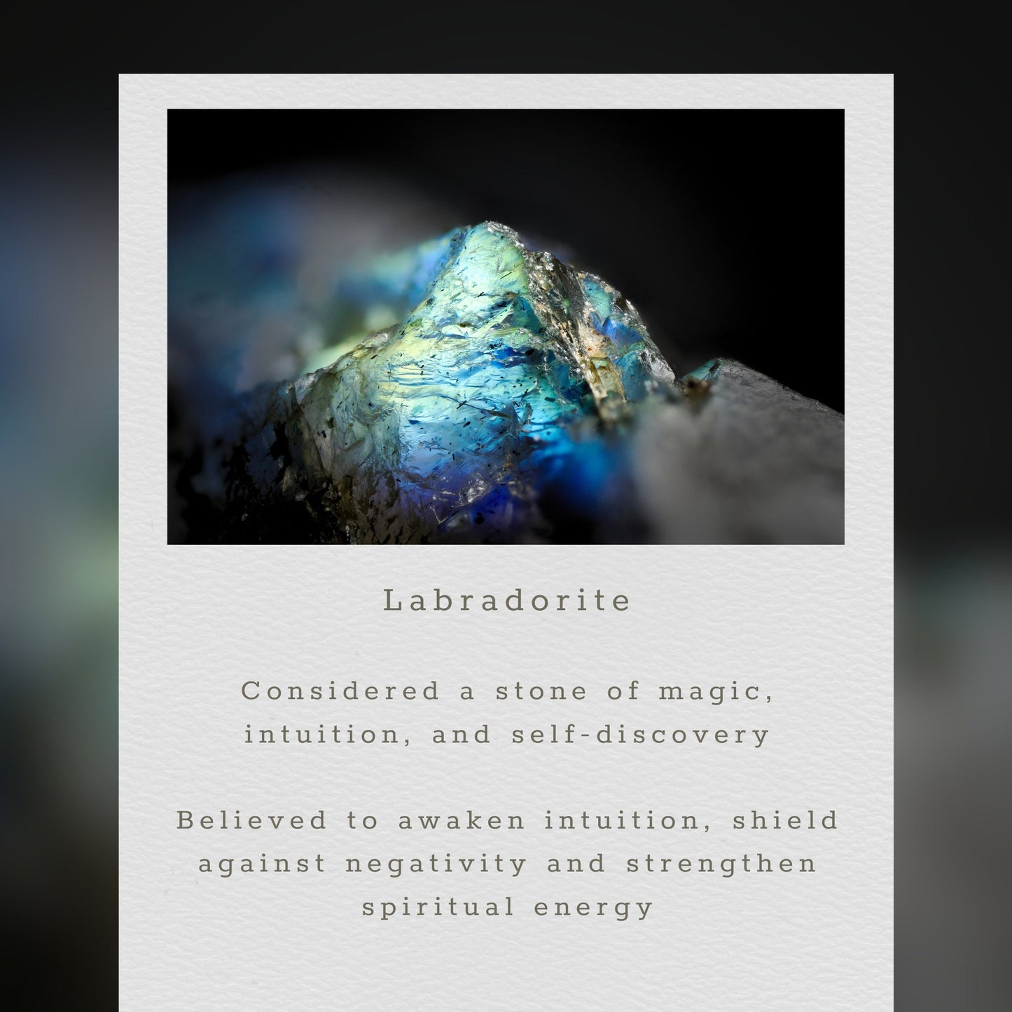 The Aurora Earring - Labradorite