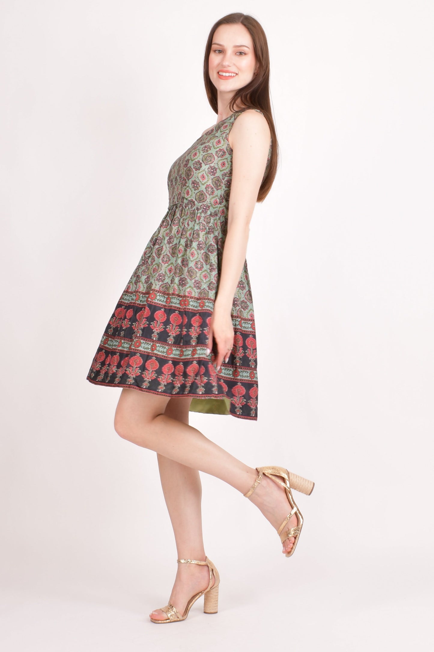 Hazel Boho One Shoulder Mini Dress