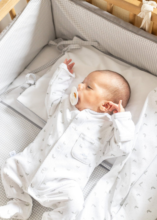 Little Gray Rabbits Pima Baby Pajama - The Avenue44